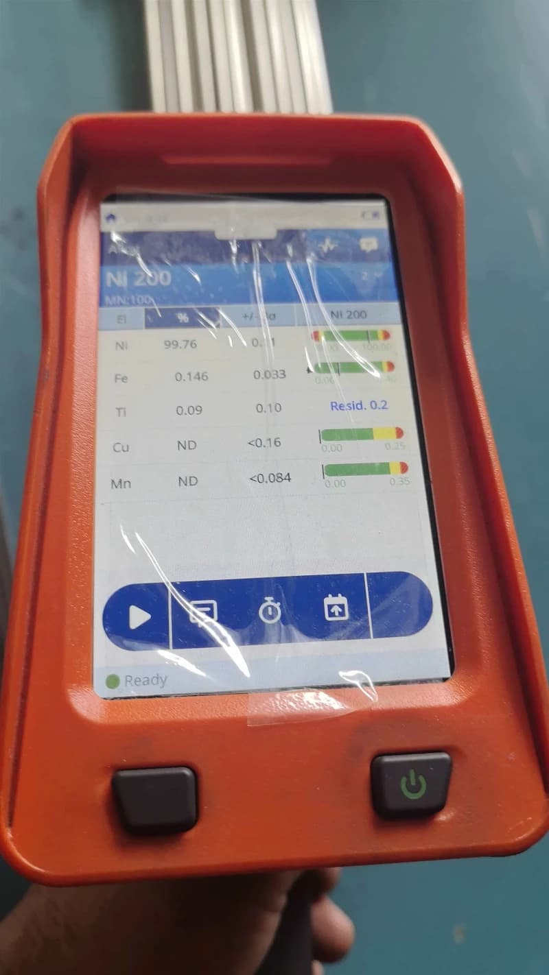 순수 니켈 200 심리스 파이프, 강알칼리 부식 메커니즘 연구 실험실에서 사용하기 위해 델라웨어 대학교로 선적